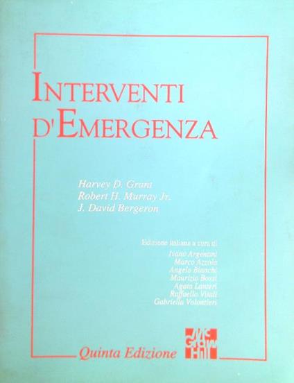 Interventi d'Emergenza - Volume I - copertina