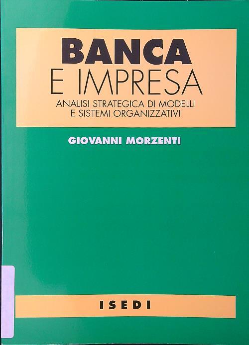 Banca e impresa - Giovanni Morzenti - copertina
