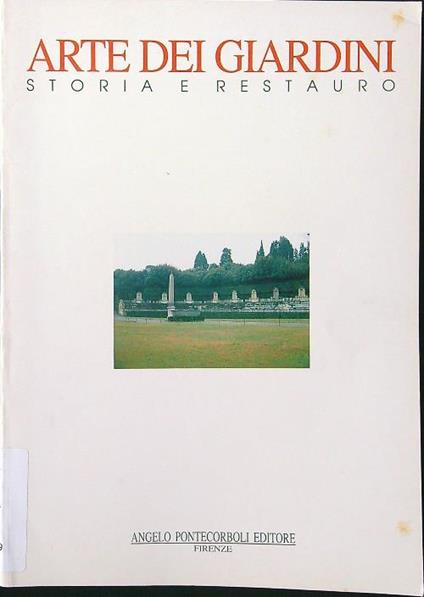 Arte dei giardini storia e restauro n. 1/1993 - copertina