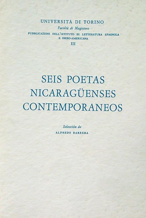 Seis poetas nicaraguenses contemporaneos