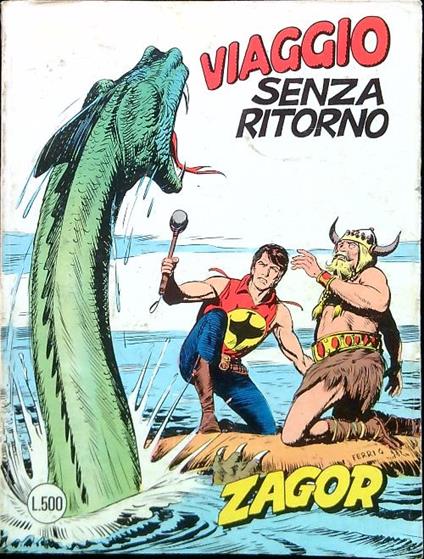 Zagor 222. Viaggio senza ritorno - copertina