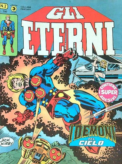 Gli eterni n.2 - I demoni del cielo. No adesivi - Jack Kirby - copertina