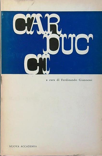 Carducci - Ferdinando Giannessi - copertina