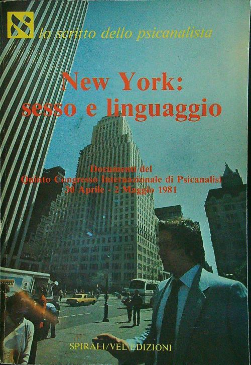 New York: sesso e linguaggio