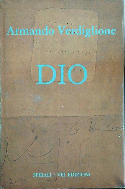 Dio - Armando Verdiglione - copertina