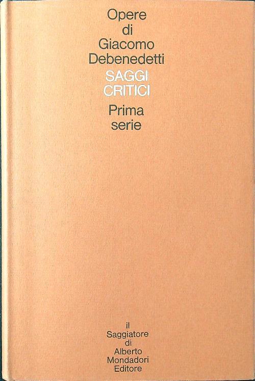 Saggi critici - Prima serie
