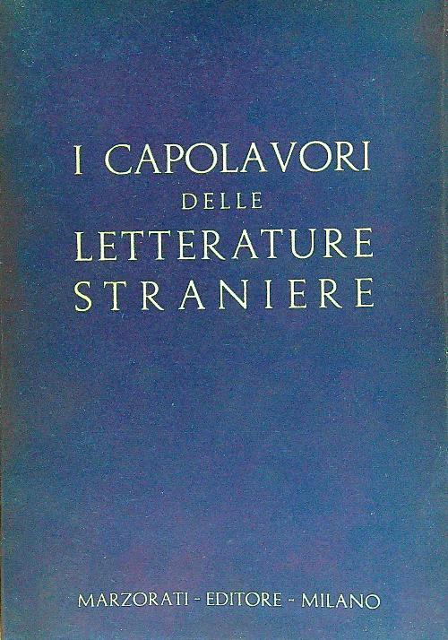 I capolavori delle letterature straniere