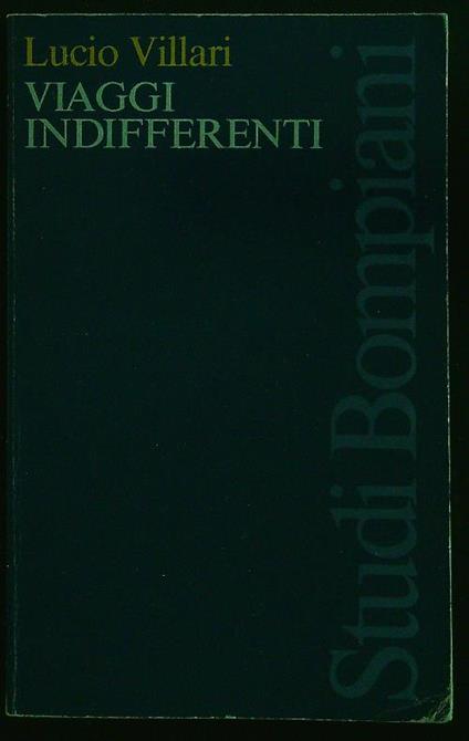 Viaggi indifferenti - Lucio Villari - copertina