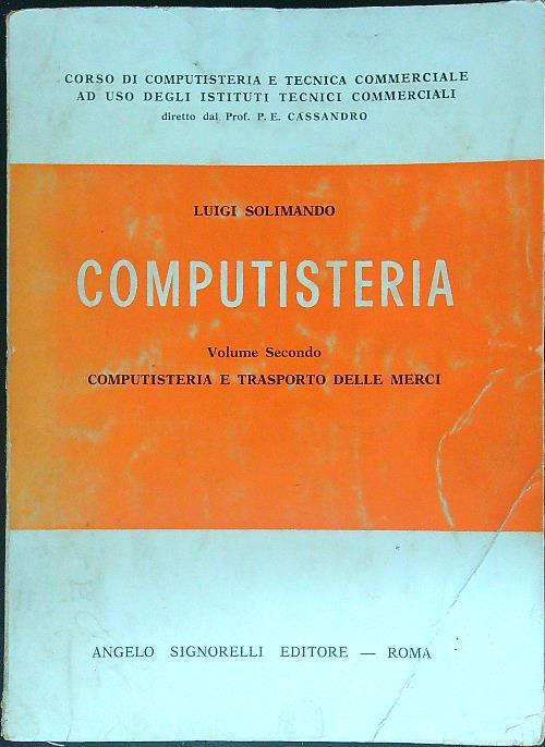 Computisteria Volume secondo