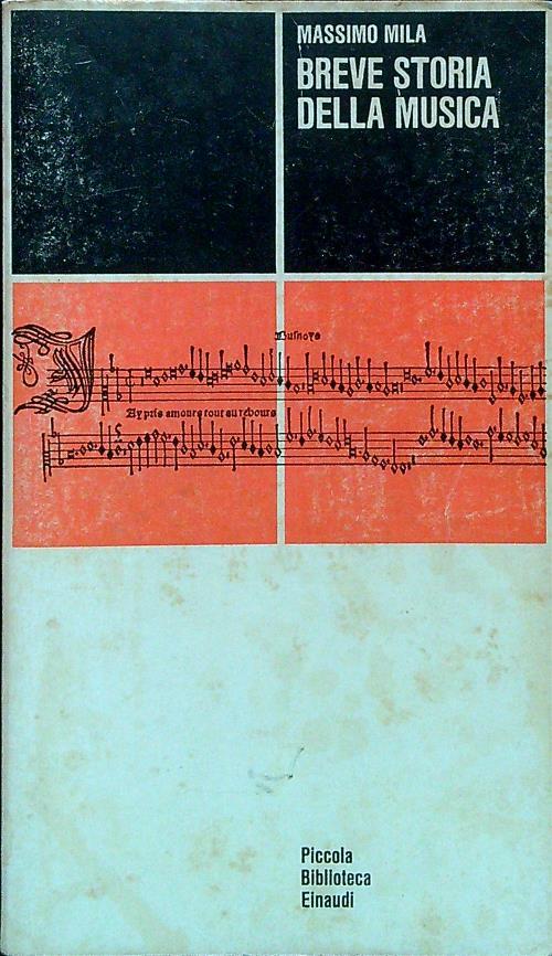 Breve storia della musica - Massimo Mila - copertina