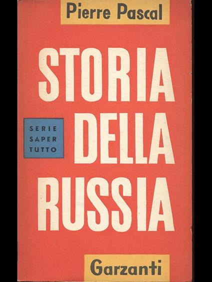 Storia della Russia - Pierre Pascal - copertina