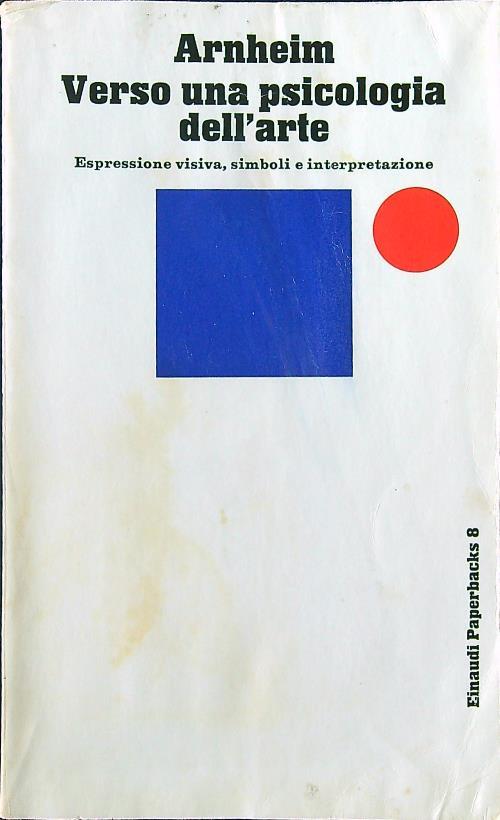 Verso una psicologia dell'arte - Arnheim - copertina