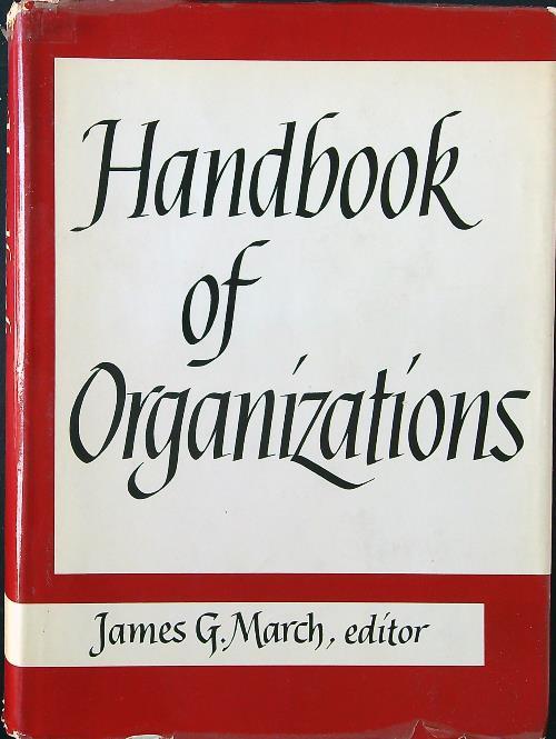 Handbook of organizations - James G. March - copertina