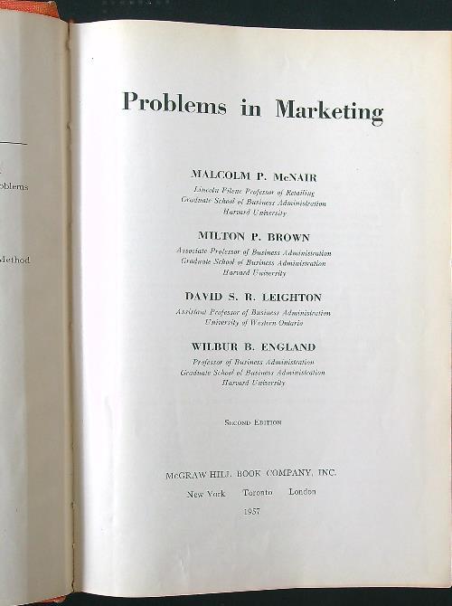 Problems in marketing - copertina