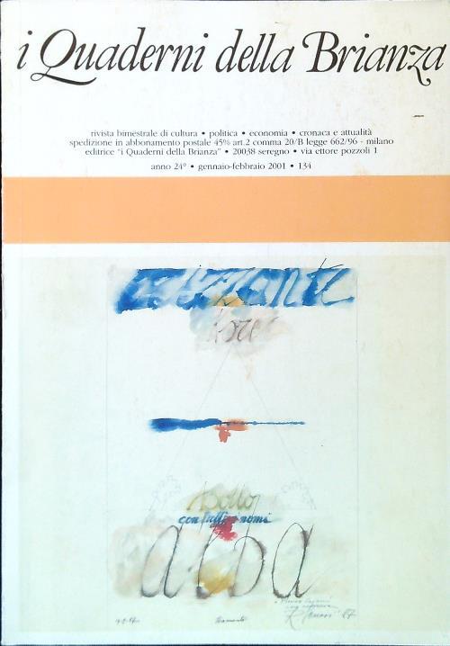 I Quaderni della Brianza 134/Gennaio Febbraio 2001
