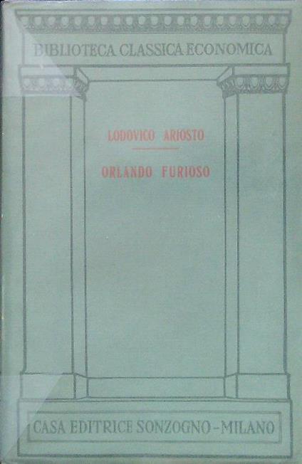 Orlando Furioso - Lodovico Ariosto - copertina
