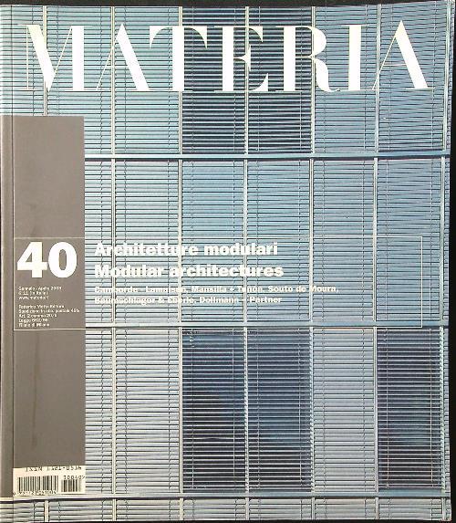 Materia n. 40/gennaio-aprile 2003