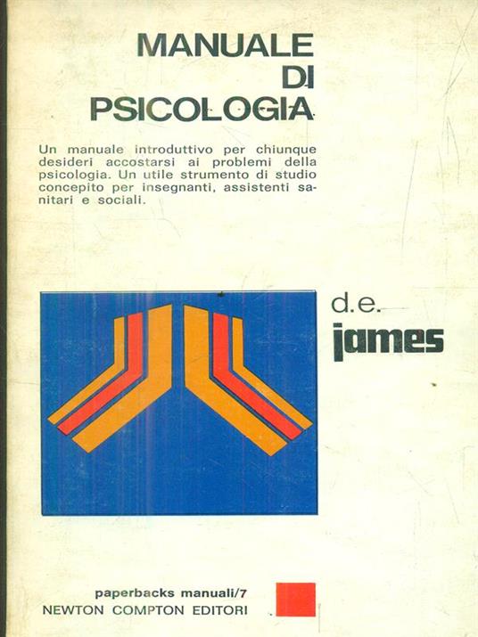 Manuale di psicologia - D. E. James - copertina