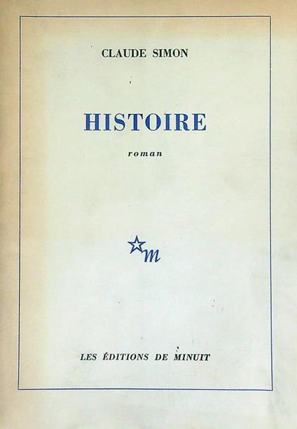 Histoire roman - Claude Simon - copertina