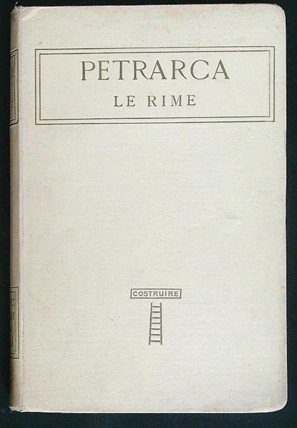 Le rime - Francesco Petrarca - copertina