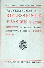 Riflessioni e massime e altri scritti