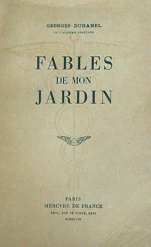 Fables de mon jardin
