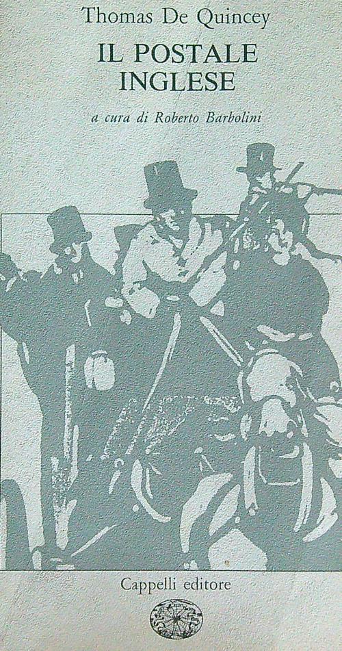 Il postale inglese - Thomas De Quincey - copertina