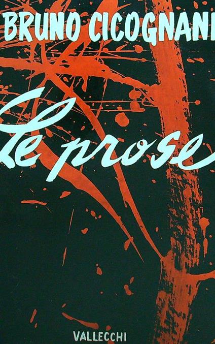 Le prose - Bruno Cicognani - copertina