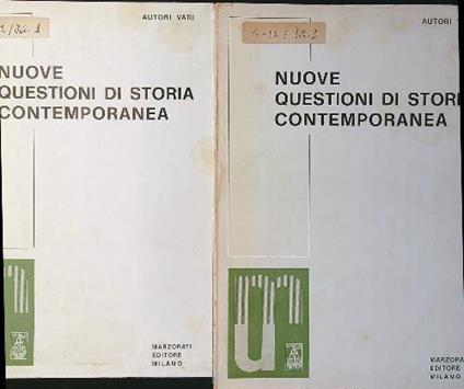 Nuove questioni di storia contemporanea 2 vv. - copertina