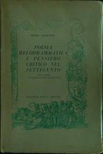 Poesia melodrammatica e pensiero critico nel settecento
