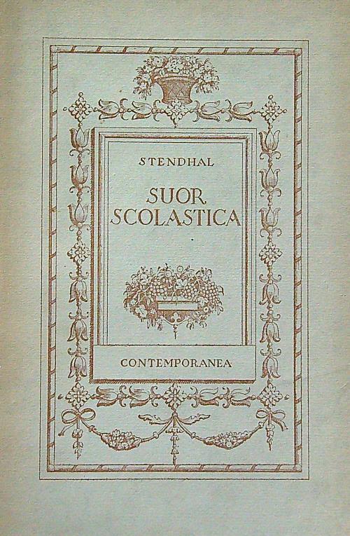 Suor scolastica - Stendhal - copertina