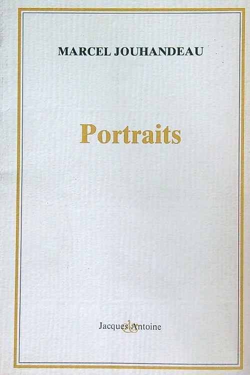 Portraits - Marcel Jouhandeau - copertina