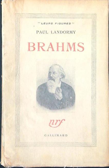Brahms - Paul Landormy - copertina