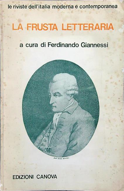 La frusta letteraria - Ferdinando Giannessi - copertina