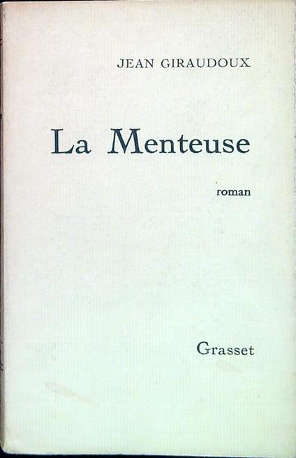 La Menteuse - Jean Giraudoux - copertina
