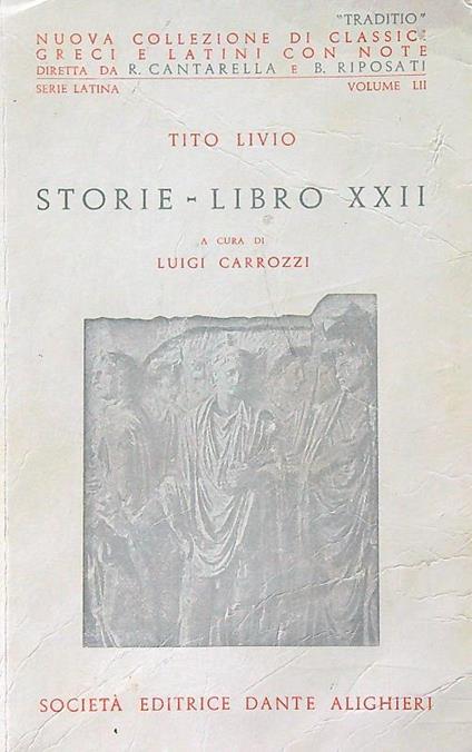 Storie - Libro XXII - Tito Livio - copertina