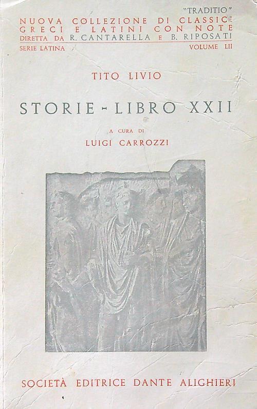 Storie - Libro XXII - Tito Livio - copertina