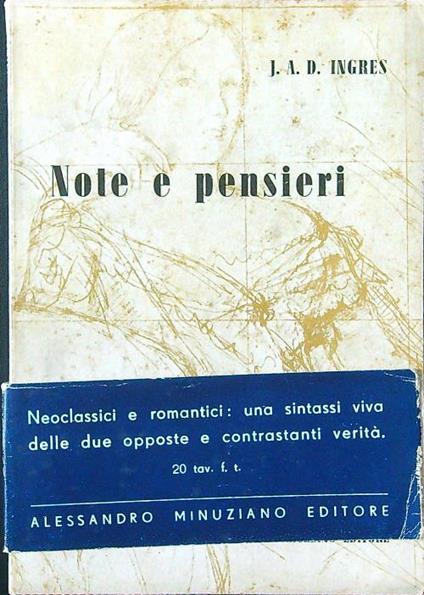 Note e pensieri - J.A.D. Ingres - copertina
