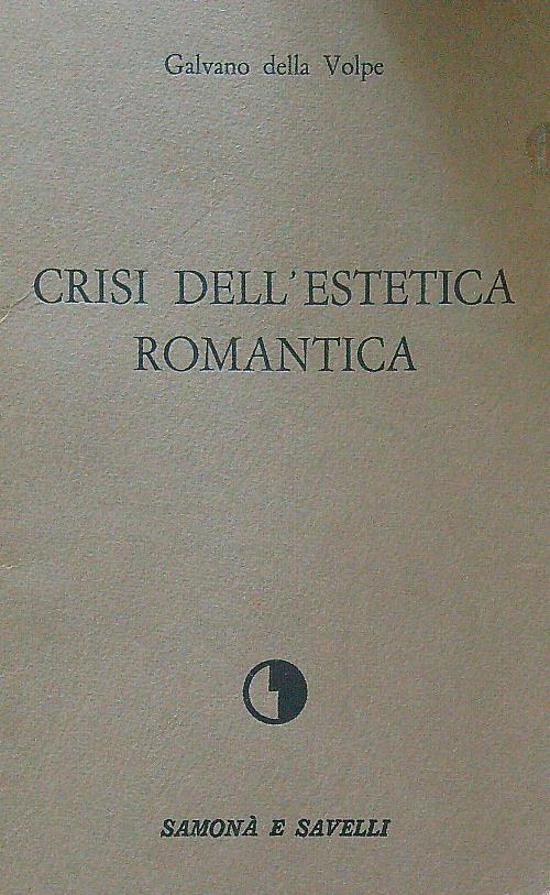 Crisi dell'estetica romantica