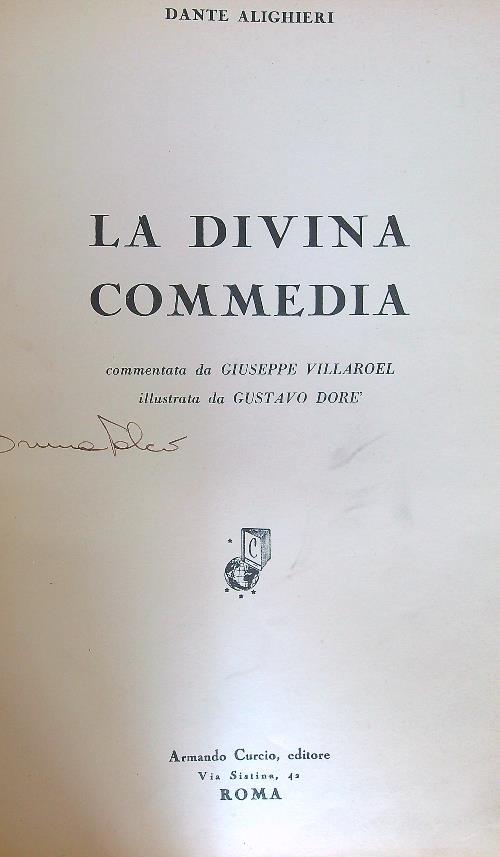 La divina commedia - Dante Alighieri - copertina