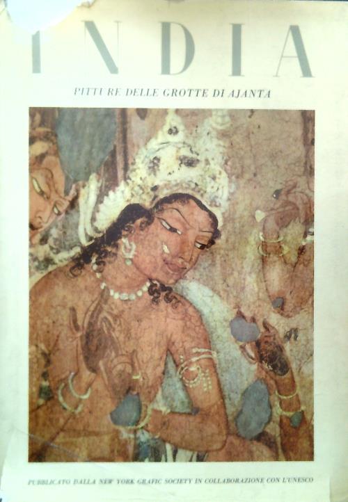 India. Pitture delle grotte di Ajanta