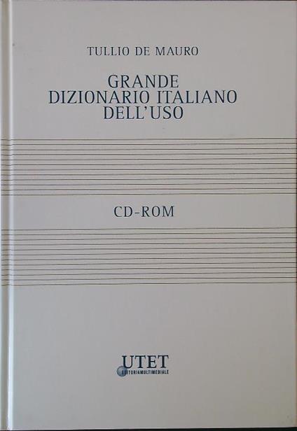 Grande dizionario italiano dell'uso. Cd-rom - Tullio De Mauro - copertina
