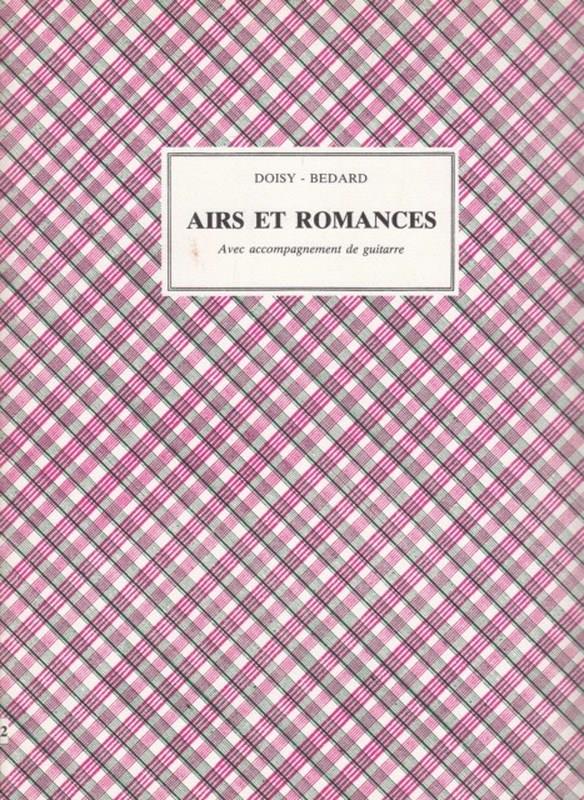 Airs et Romances. Avec accompagnement de guitarre
