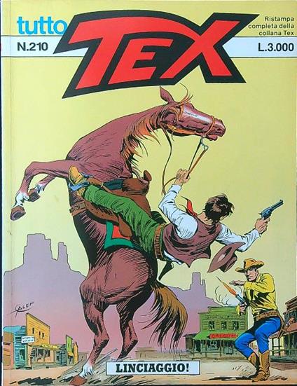 Tutto Tex n. 210 - Linciaggio! - copertina