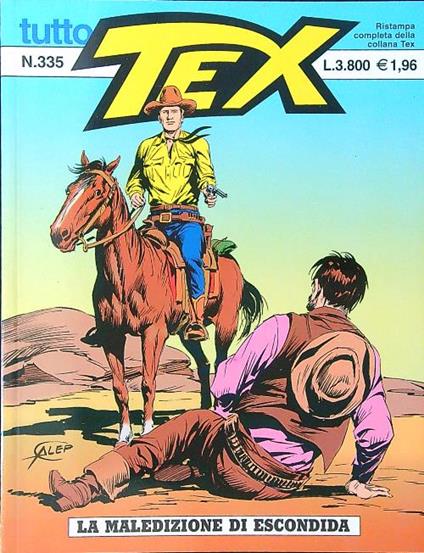 Tutto Tex n. 335 - La maledizione di Escondida - copertina