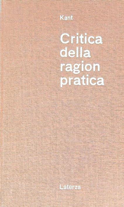 Critica della ragion pratica - Emmanuel Kant - copertina