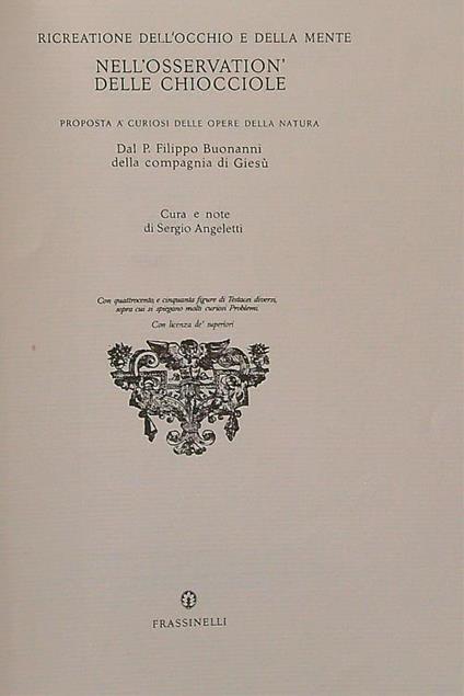 Nell'osservation' delle chiocciole - copertina