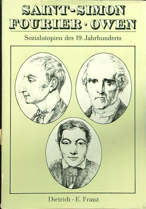 Saint-Simon, Fourier. Owen - Marlene Dietrich - copertina