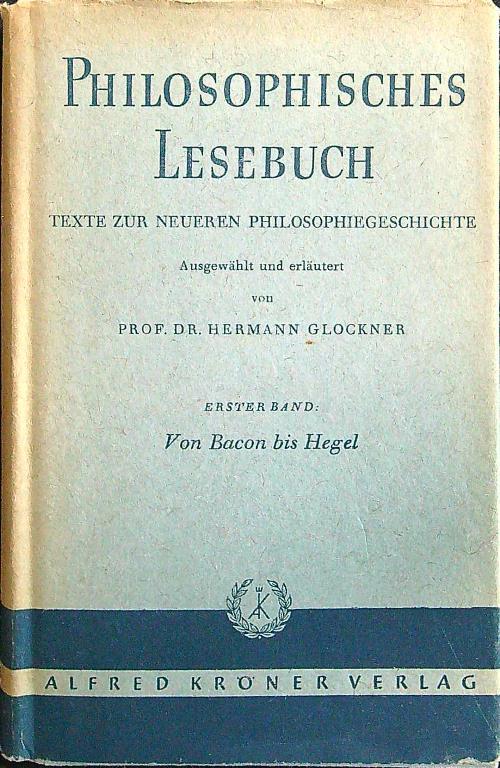 Philosophisches lesebuch I