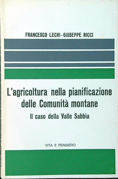 L' agricoltura nella pianificazione delle Comunità montane. Il caso della Valle Sabbia